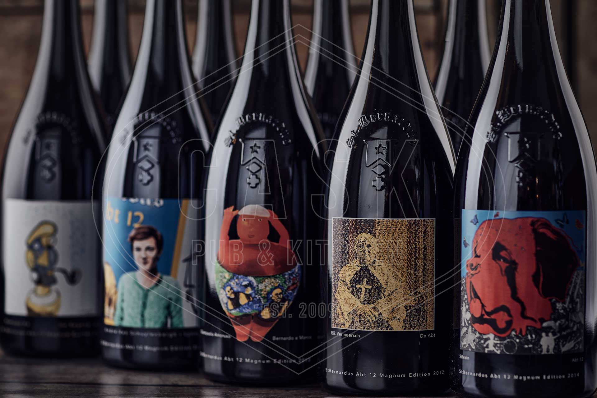 Bottles of StBernardus beer