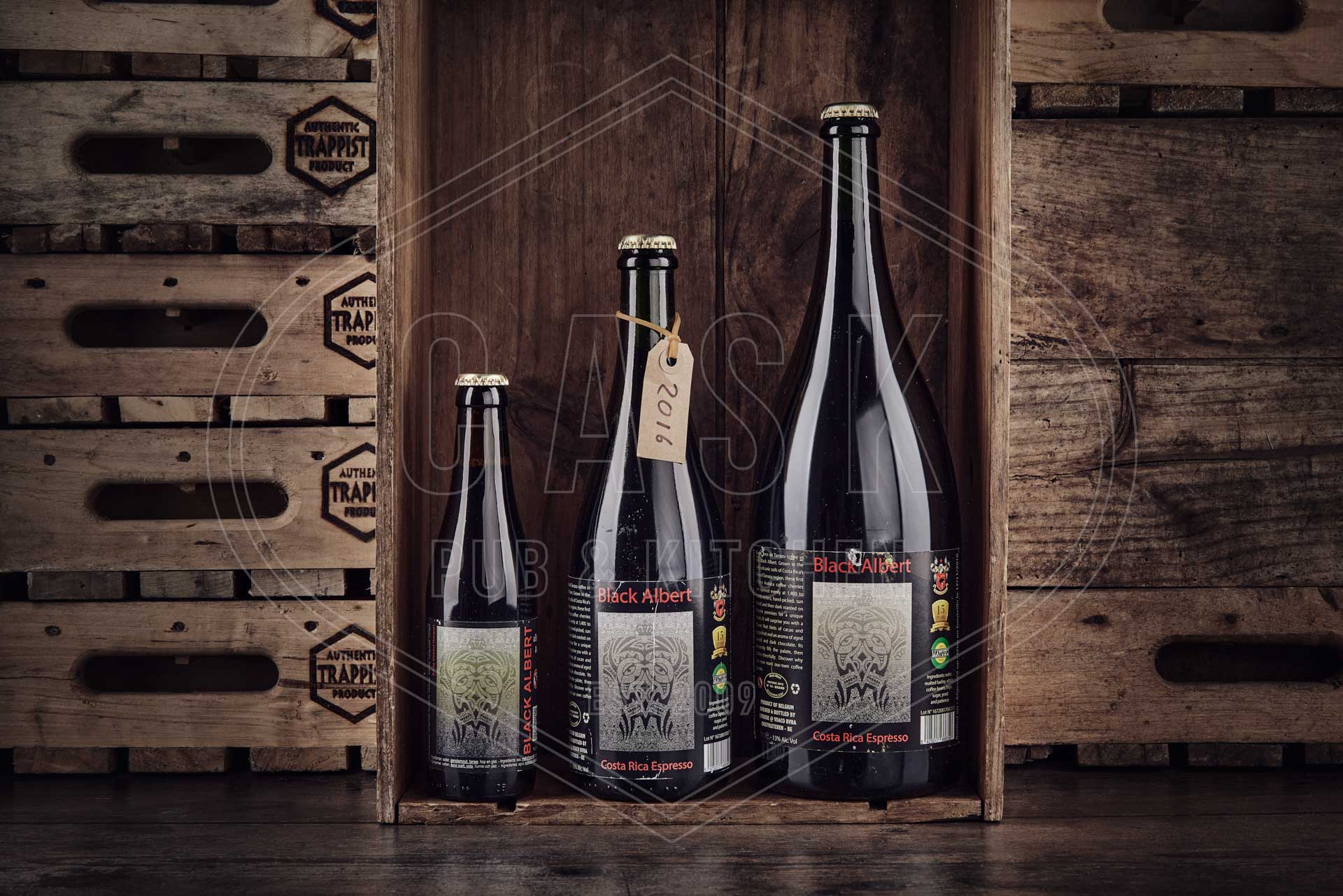 Selection of Black Albert Espresso beers